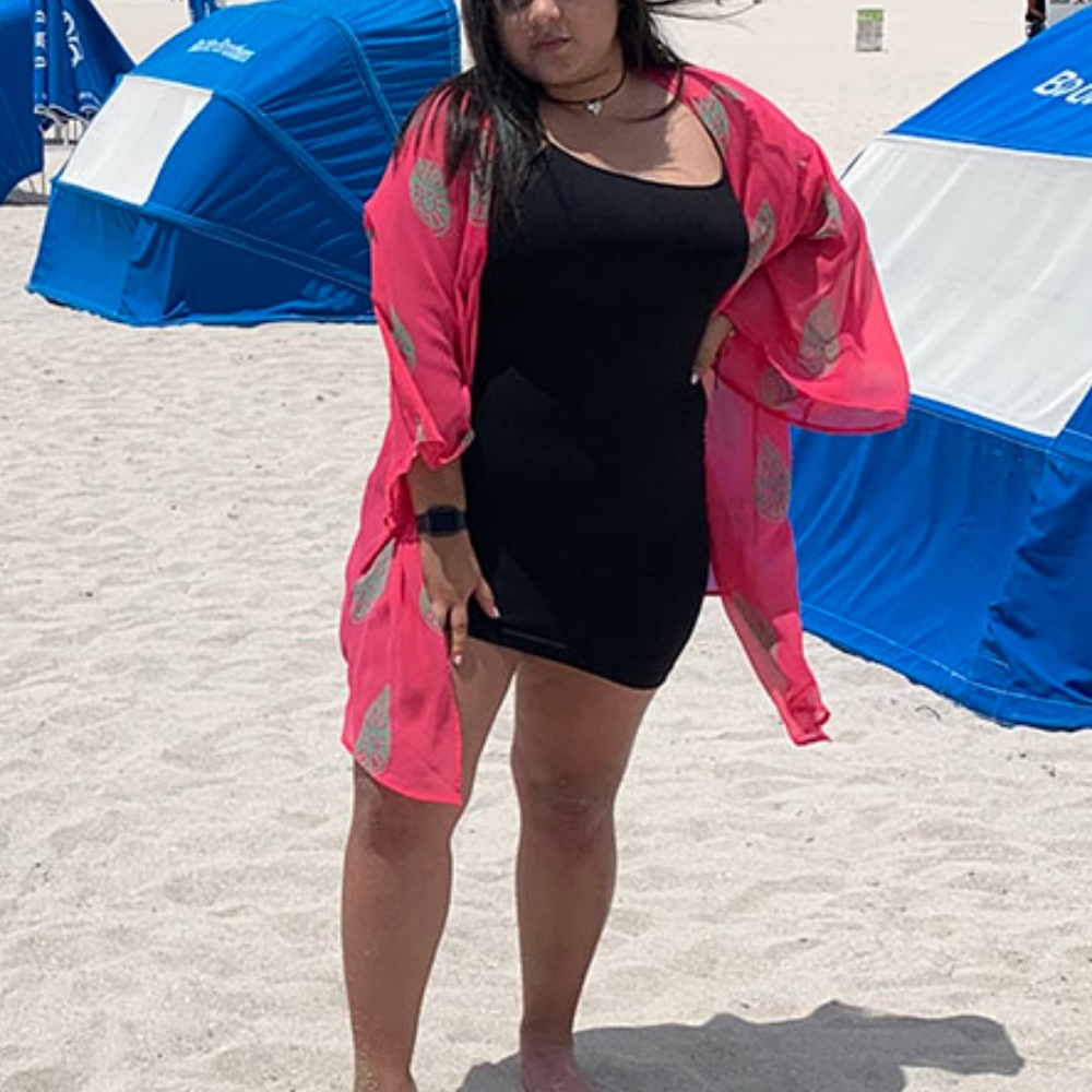 💞 PLUS SIZE Kimono Geometric with Bell Sleeves